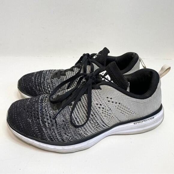 APL Techloom Pro Active Sneakers Black White Grey Size 8.5 - Picture 1 of 7